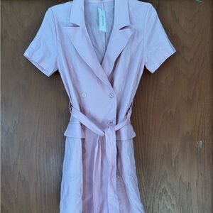 New dress, light pink, Rayon/linen, size small